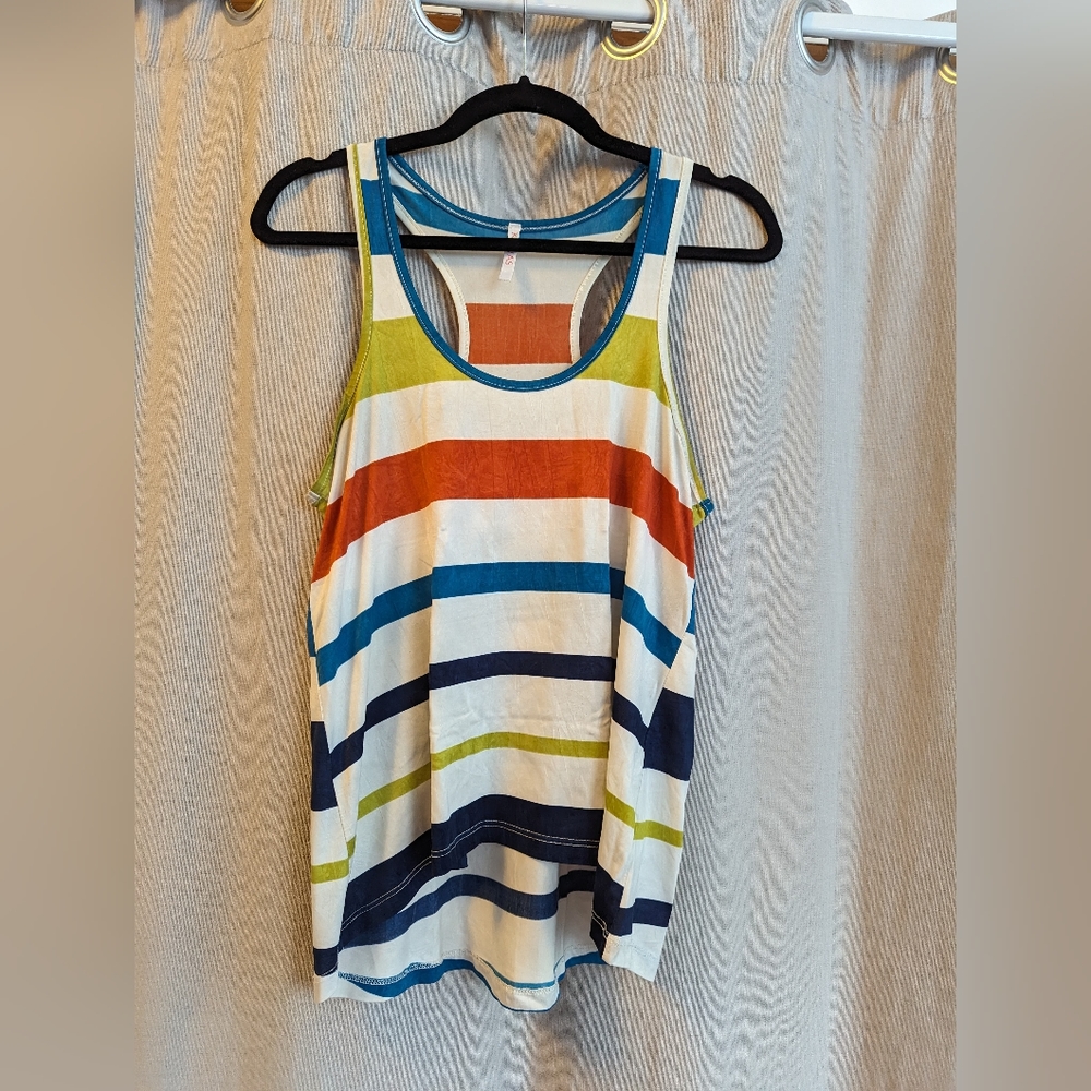 Silky Striped Tank Top